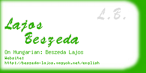 lajos beszeda business card